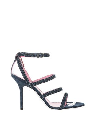 Dsquared2 Blue Ankle Strap Heels