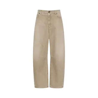 Max Mara Dames, Jeans, Beige, Maat: 3XS Denim