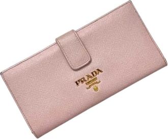 Prada Pre-owned Wallets, female, Pink, Size: ONE SIZE Pre-owned Vintage Wallet