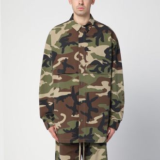 Fear of God Camouflage recycled nylon blend shirt