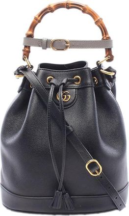 Gucci Pre-owned Gucci Calfskin Bamboo Diana Bucket Bag Ladies JCOKKXGY2UK6MGBY