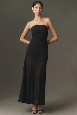 endless rose Strapless Chiffon Dress