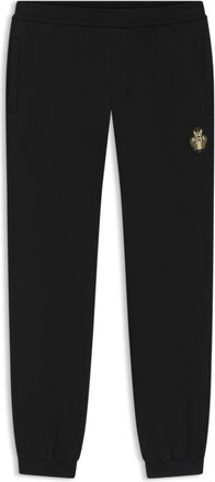 BOSS Logo-artwork tracksuit bottoms in cotton terry