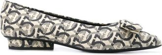 Ferragamo Ladies Multi-Color Flats, US Size 5