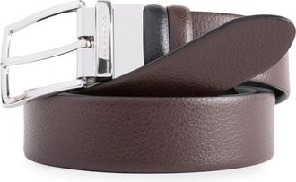 Piquadro Modus Reversible Belt - Heren - Riemen - Bruin - ONE Size - Katoen - Accessoires