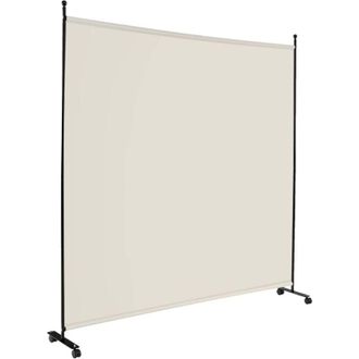 Costway Separ&eacute; Divisorio Singolo 184 x 184 CM, Paravento da Interno ed Esterno con Ruote Bloccabili, Pannello Divisorio per Ambienti Interni