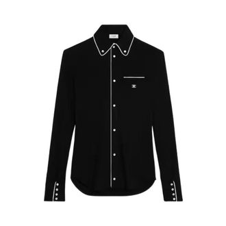 Celine Celine, Overhemden, Dames, Zwart, M, Shirt H26