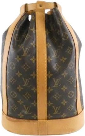 Louis Vuitton Pre-owned Monogram Randonee Schoudertas - Dames - Vintage Tas - Bruin - ONE Size - Vintage