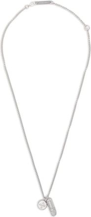 AMBUSH Halsketting met logobedel hanger - Zilver