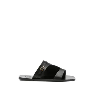 ATP Atelier Varna Buckle-Detail Sandal - female - ATP Atelier - Sliders - Black - 6 UK - Shoes