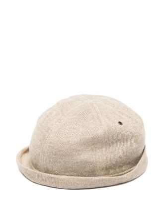 Giorgio Armani 1990s elasticated-strap hat - Neutrals