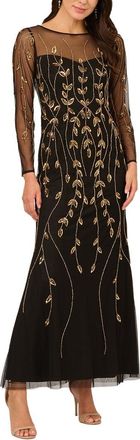 Adrianna Papell Beaded Mesh Dress