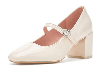 Kate Spade New York Halo Mary Jane High Heel Pumps Womens Dress Sandals Cream : 9.5 M, Leather