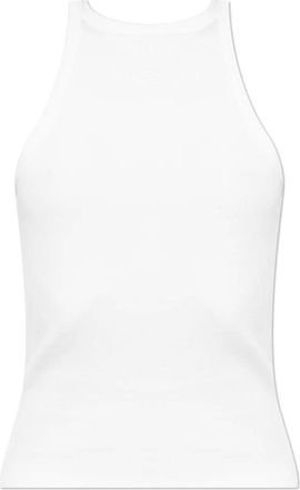Gestuz Sleeveless Tops, female, White, Size: S Ribbed top
