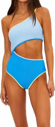 Beach Riot Liora One Piece In Marina Blues