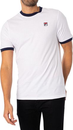 Fila Fila Vintage Mens Marconi Crew T-Shirt White/Peacoat XL