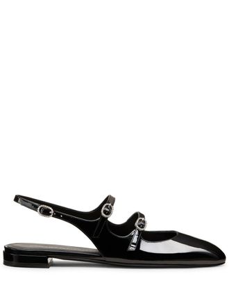 Stuart Weitzman Ballerine Benni MJ con cinturino posteriore - Nero