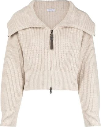 Brunello Cucinelli Donna, Maglie, Beige, M, new