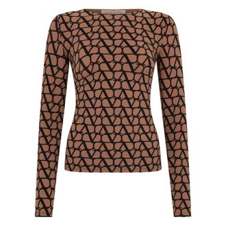 Valentino Garavani Dames, Tops, Veelkleurig, Maat: 2XS Leer