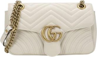 Gucci Pre-owned Shoulder Bags, female, White, Size: ONE SIZE Pre-owned Vintage Shoulder Bag