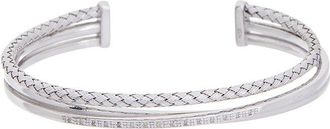 Meshmerise 18K Plated 0.15 Ct. Tw. Diamond Diamond Mesh Bangle