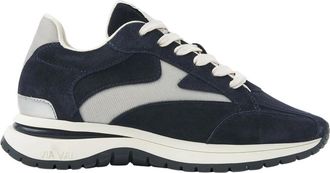 VIA VAI Usher Riggs Sneakers - Dames - Sneakers - Blauw - 43 EU - Leer - Schoenen