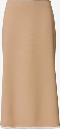 Fabiana Filippi Ausgestellter Midi-Rock aus Cr&ecirc;pe mit T&uuml;ll