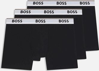 HUGO BOSS Mens 3 Pack of Power Boxers - Black - Size: 33/32/32