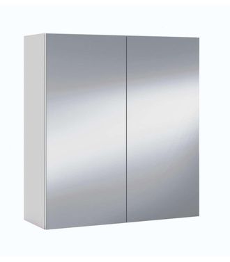 F.R.S. Mueble Camerino Sulf De 2 Puertas Con Espejo Acabado Blanco Brillo, 65 Cm(alto)60 Cm(ancho)21 Cm(largo)