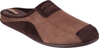 Cotswold Westwell Stoffen Heren Bruine Pantoffels