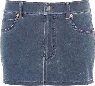 Alexander Wang denim mini skirt - women - Polyamide/Elastane - 10 - Blue