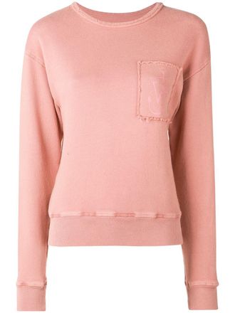 J.W.Anderson logo-print sweatshirt - women - Cotton - S - Pink