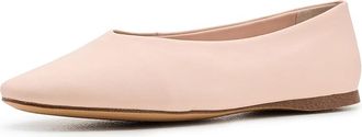 Franco Sarto A-Flexa Dovie Ballerina/Skimmer Womens Flat Shoes Pink : 5.5 M, Leather