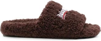 Balenciaga Furry Open Slides