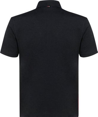 Thom Browne Mens Short Sleeves Polo Dark Grey Cotton Shirts T-shirts And Polos