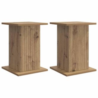 vidaXL Soporte De Plantas 2 Pcs Roble Artesanal 30,5 X 30 X 43 Cm Vidaxl