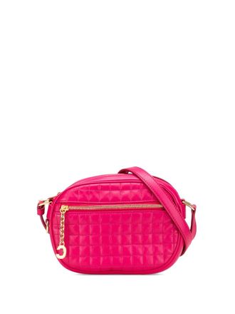 Celine 2019 Quilted Calfskin C Charm crossbody bag - Pink