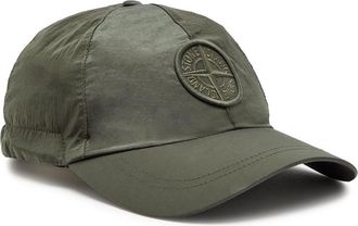 Stone Island Logo-embroidered Nylon cap - Green Sage - L