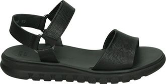 Paul Green Schoenen, Dames, Zwart, 40 1/2 EU, Leer, 6219 Flat Sandalen