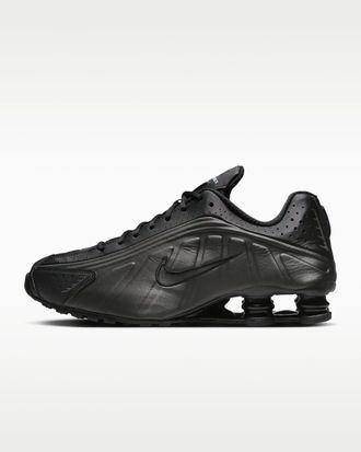 Nike Shox R4 HQ1988-001 Sneaker Mens Black Low Top Running Shoes MEW1009