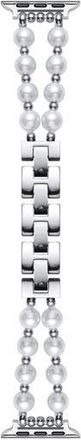 Posh Tech Sheridan Faux Pearl Apple Watch Watchband in Silver at Nordstrom Rack