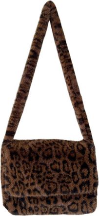 Generic One-shoulder faux wool bag large capacity crossbody bag