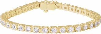 Diamond2Deal 14k Gold 7 CTW Lab-Grown Diamond Link Bracelet 7.25