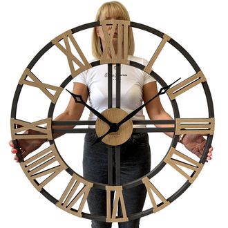 OEM Reloj De Pared Grande Wood Loft De 80 Cm