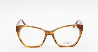 Guess Ladies Brown Cat Eye Eyeglass Frames GU50158