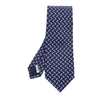 Ferragamo Heren, Accessoires, Blauw, Maat: ONE Size Zijde