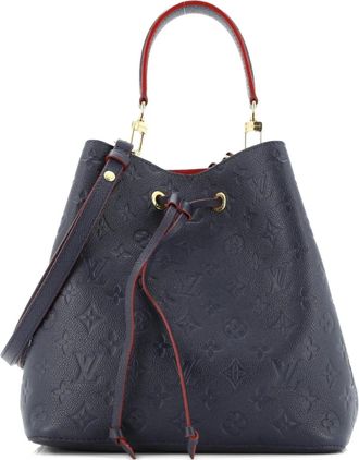 Louis Vuitton NeoNoe Handbag Monogram Empreinte Leather MM bucket bag - Blauw