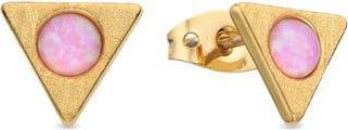 Eye Candy Los Angeles Triangle Stud Earrings in Gold at Nordstrom Rack