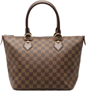 Louis Vuitton 2006 Damier Ebene Saleya PM handbag - Bruin
