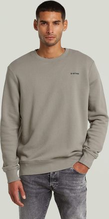 G-Star Logo Sweater - Beige - Heren